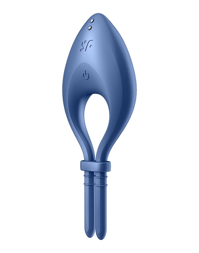 Satisfyer - Bull's Eye - Vibrerende Cockring Met App Control - Blauw-Laced-up.nl