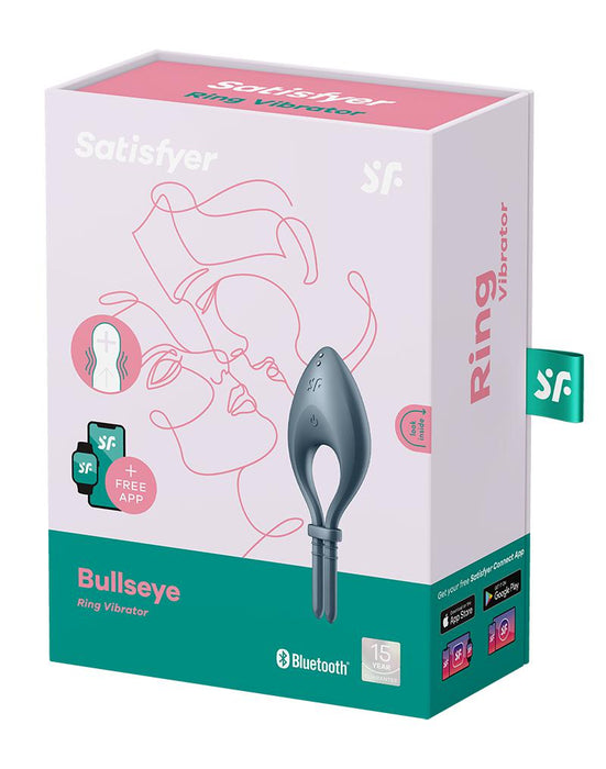 Satisfyer - Bull's Eye - Vibrerende Cockring Met App Control - Donkerblauw-Laced-up.nl