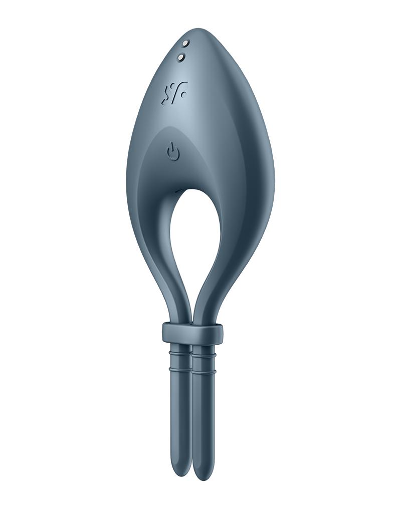 Satisfyer - Bull's Eye - Vibrerende Cockring Met App Control - Donkerblauw-Laced-up.nl