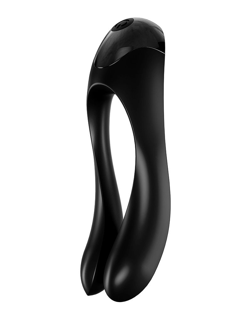 Satisfyer - Candy Cane Vinger Vibrator - Zwart-Laced-up.nl