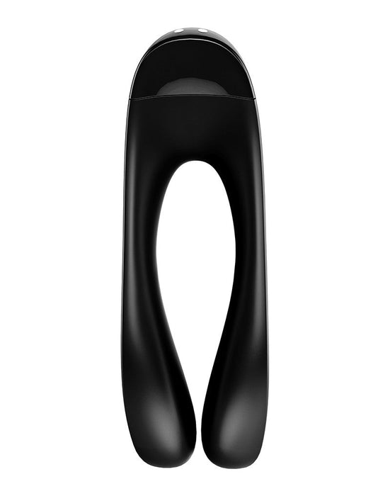 Satisfyer - Candy Cane Vinger Vibrator - Zwart-Erotiekvoordeel.nl