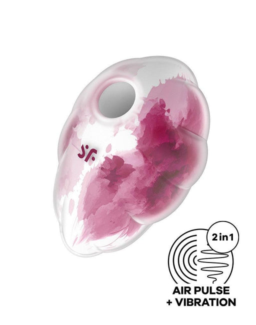 Satisfyer - Cloud Dancer - Luchtdruk Vibrator met Vibratie - Rood-Laced-up.nl
