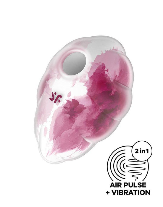 Satisfyer - Cloud Dancer - Luchtdruk Vibrator met Vibratie - Rood-Laced-up.nl