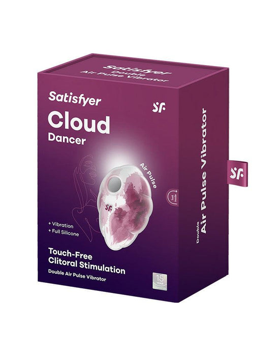 Satisfyer - Cloud Dancer - Luchtdruk Vibrator met Vibratie - Rood-Laced-up.nl