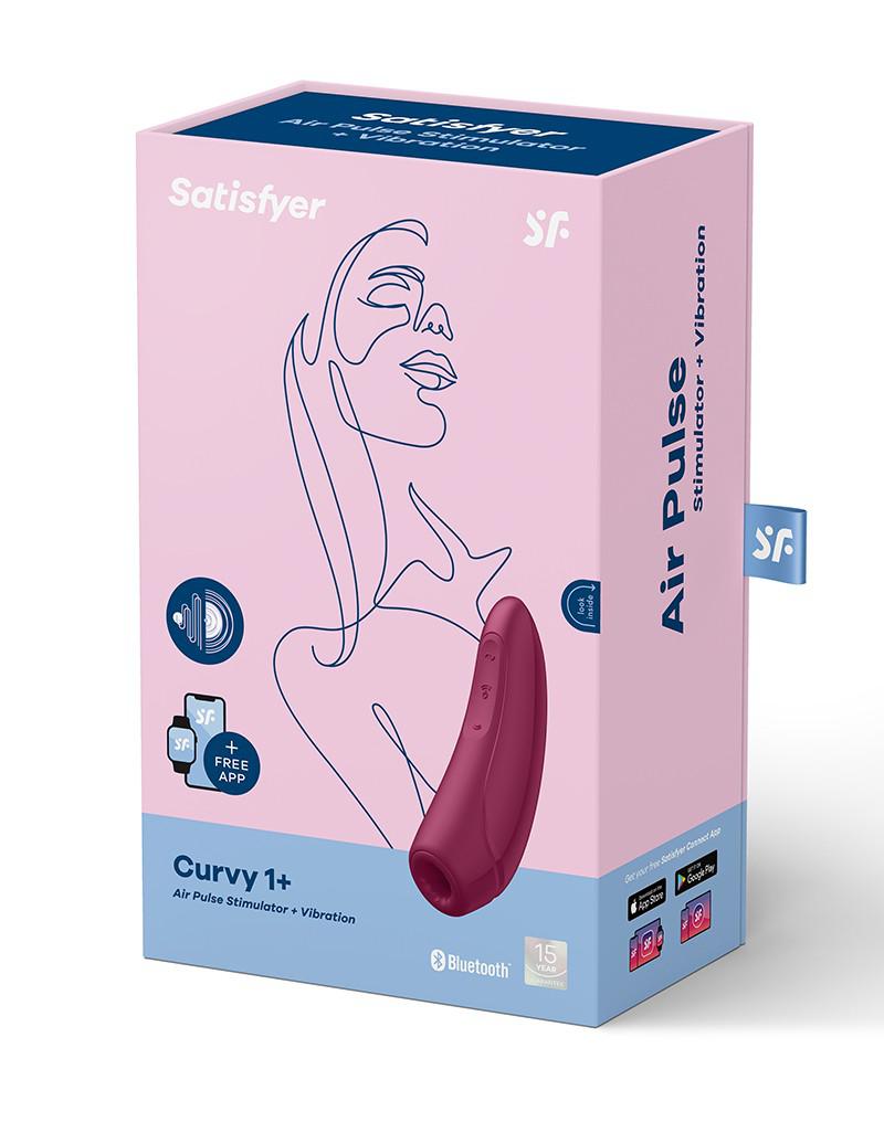 Satisfyer - Curvy 1+ Rose Red App Connect Clitoris Vibrator-Laced-up.nl