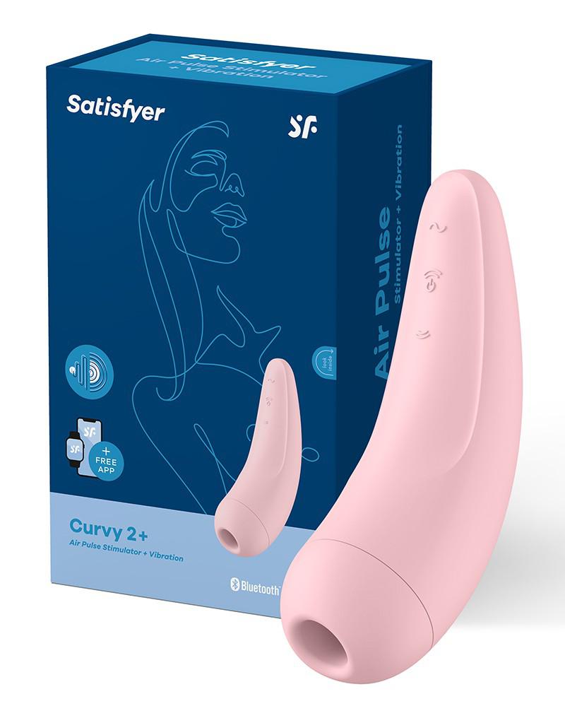 Satisfyer - Curvy 2+ Pink - App Connect Clitoris Vibrator-Laced-up.nl