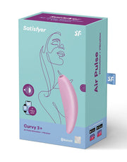 Satisfyer - Curvy 3+ pink App Controlled luchtdruk opleg Vibrator-Laced-up.nl