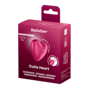 Satisfyer - Cutie Heart - Luchtdruk Vibrator - Op Batterijen - Roze-Erotiekvoordeel.nl