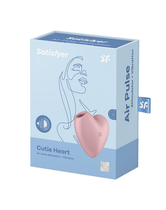 Satisfyer - Cutie Heart - Luchtdruk Vibrator - Roze-Laced-up.nl