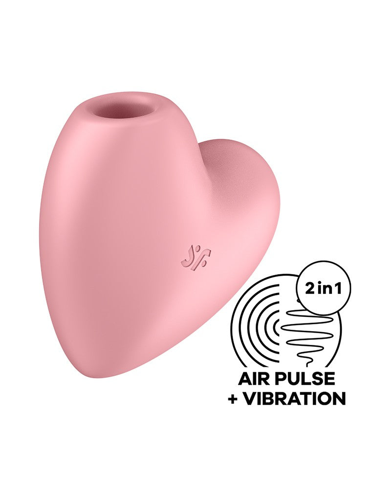 Satisfyer - Cutie Heart - Luchtdruk Vibrator - Roze-Laced-up.nl