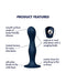 Satisfyer - Double Ball-R - Verzwaarde Dildo met Bewegende Metalen Kogels - Blauw-Laced-up.nl
