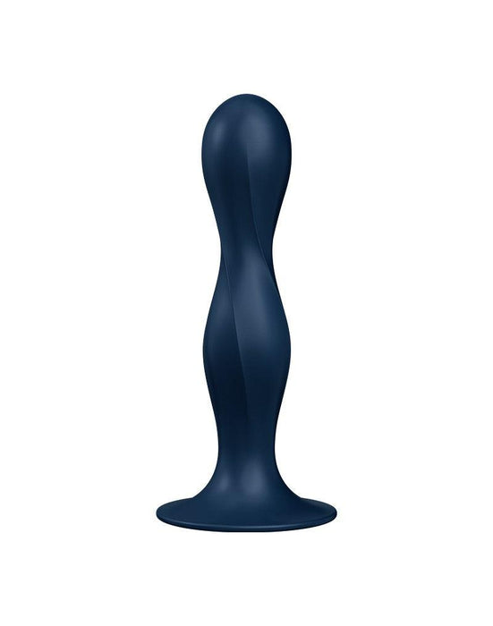 Satisfyer - Double Ball-R - Verzwaarde Dildo met Bewegende Metalen Kogels - Blauw-Laced-up.nl