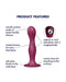 Satisfyer - Double Ball-R - Verzwaarde Dildo met Bewegende Metalen Kogels - Rood-Laced-up.nl