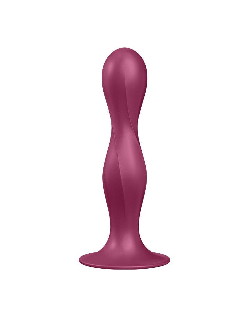 Satisfyer - Double Ball-R - Verzwaarde Dildo met Bewegende Metalen Kogels - Rood-Laced-up.nl