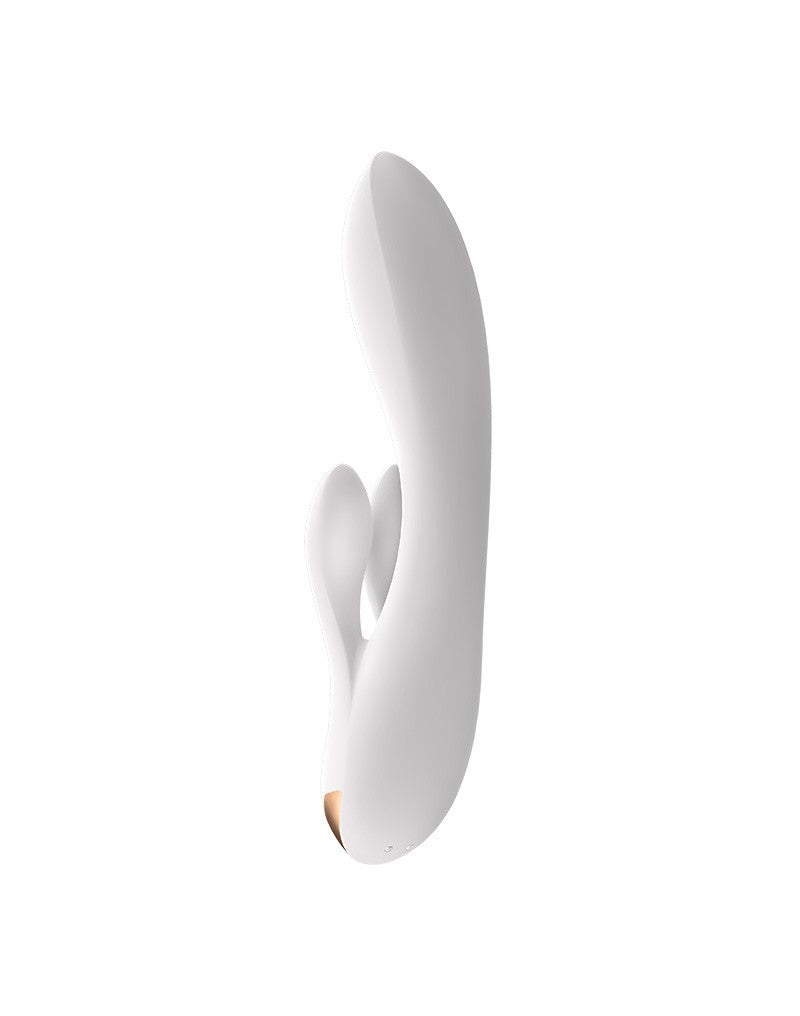 Satisfyer - Double Flex - Rabbit Vibrator - Met App Control - Wit-Laced-up.nl