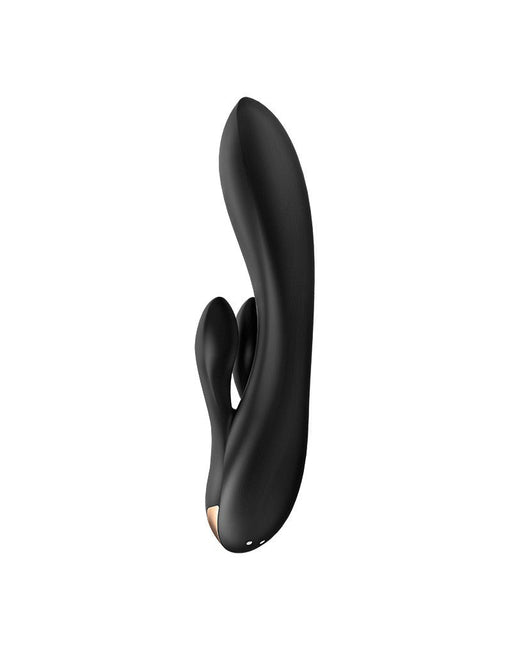 Satisfyer - Double Flex - Rabbit Vibrator - Met App Control - Zwart-Erotiekvoordeel.nl