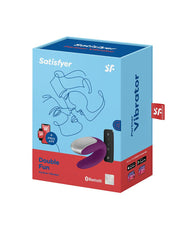 Satisfyer - Double Fun - Luxe Partner Vibrator - Met App Control - Paars-Laced-up.nl