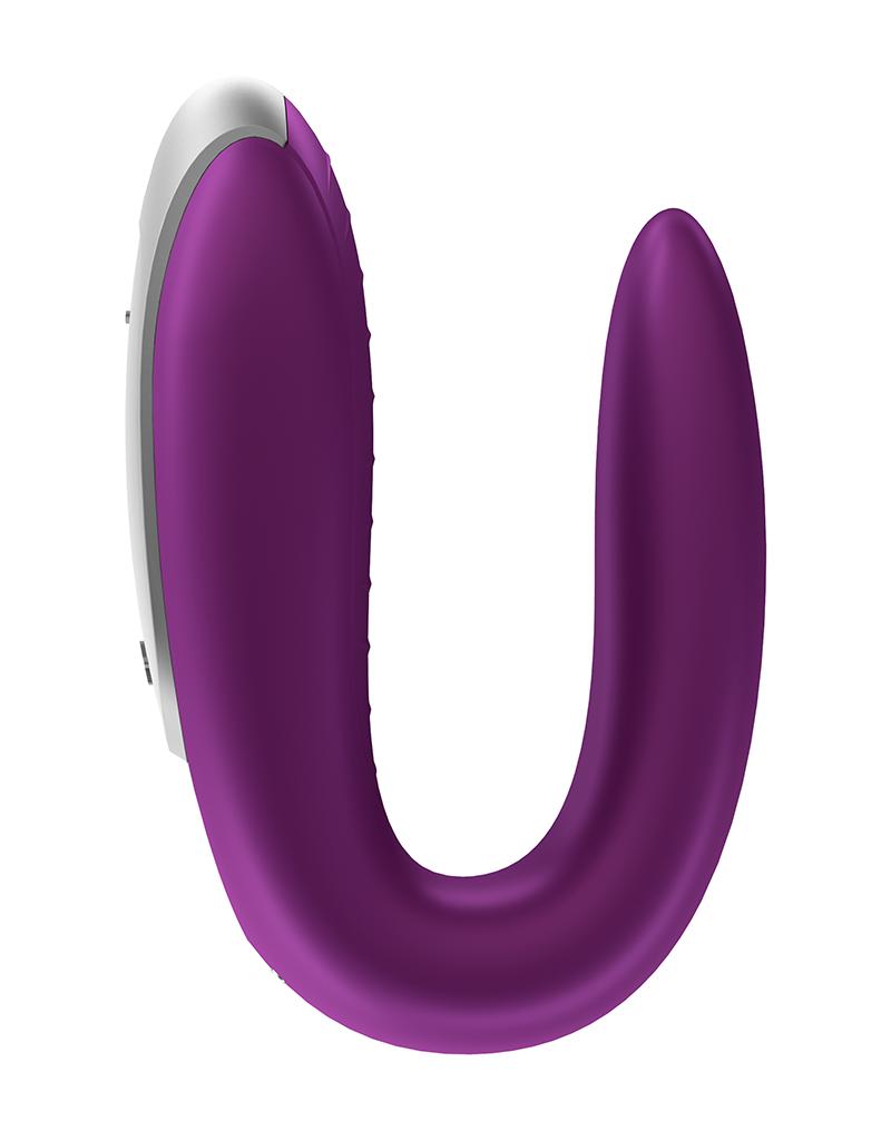Satisfyer - Double Fun - Luxe Partner Vibrator - Met App Control - Paars-Laced-up.nl