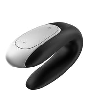 Satisfyer - Double Fun - Luxe Partner Vibrator - Met App Control - Zwart-Laced-up.nl