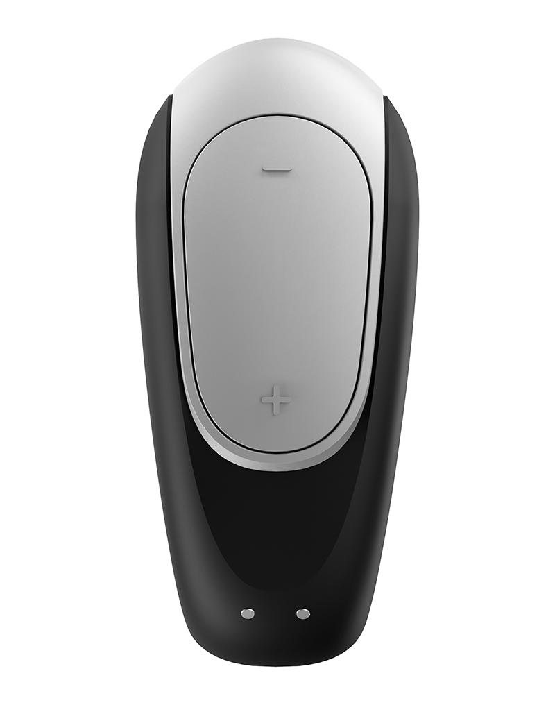 Satisfyer - Double Fun - Luxe Partner Vibrator - Met App Control - Zwart-Laced-up.nl