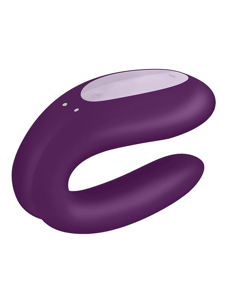 Satisfyer - Double Joy - Partner Vibrator - Met App En Bluetooth - Paars-Laced-up.nl