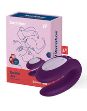 Satisfyer - Double Joy - Partner Vibrator - Met App En Bluetooth - Paars-Laced-up.nl