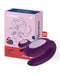 Satisfyer - Double Joy - Partner Vibrator - Met App En Bluetooth - Paars-Erotiekvoordeel.nl