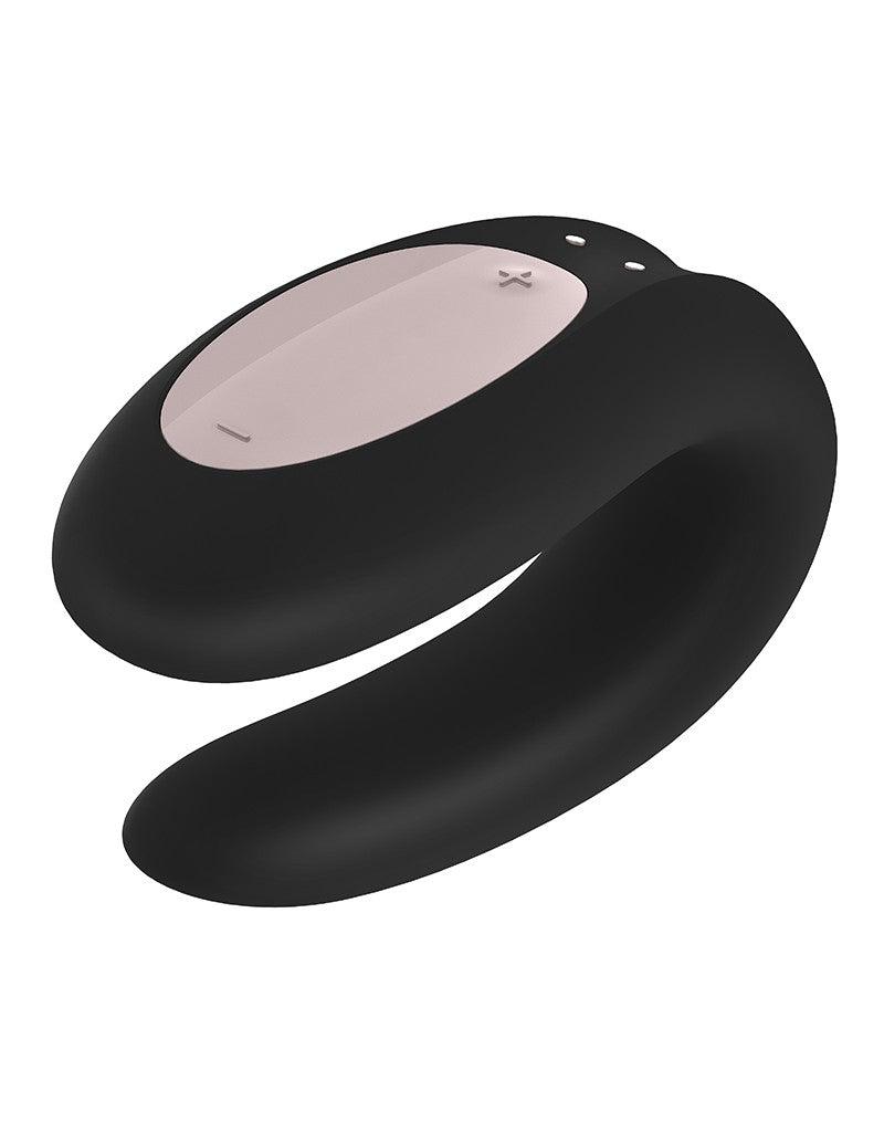 Satisfyer - Double Joy - Partner Vibrator - Met App En Bluetooth - Zwart-Laced-up.nl