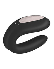 Satisfyer - Double Joy - Partner Vibrator - Met App En Bluetooth - Zwart-Laced-up.nl