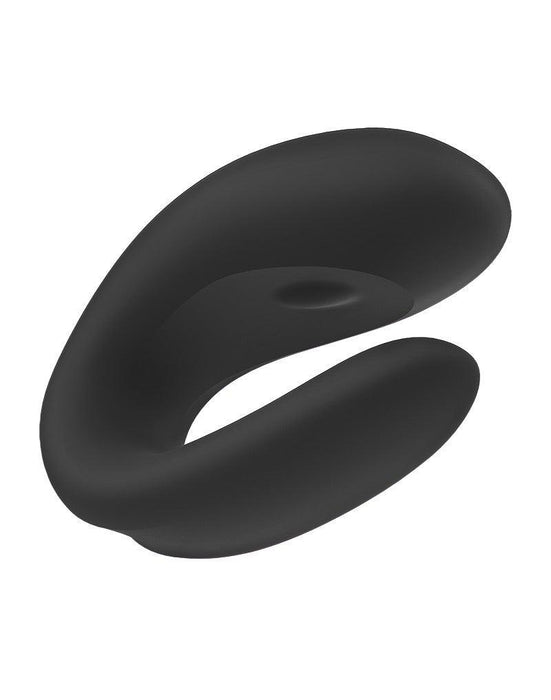 Satisfyer - Double Joy - Partner Vibrator - Met App En Bluetooth - Zwart-Erotiekvoordeel.nl
