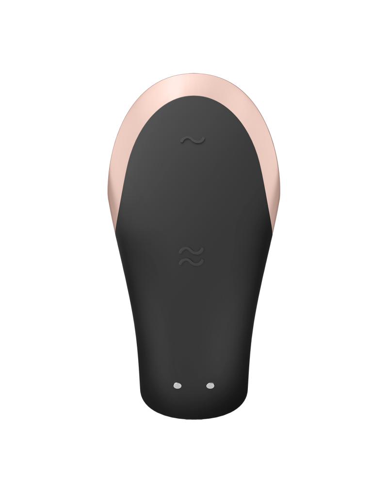 Satisfyer - Double Love - Luxe Partner Vibrator - Zwart-Laced-up.nl