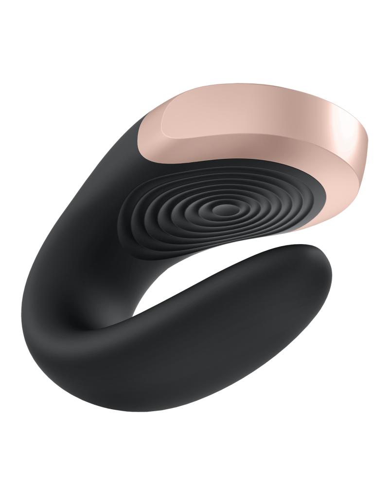 Satisfyer - Double Love - Luxe Partner Vibrator - Zwart-Laced-up.nl