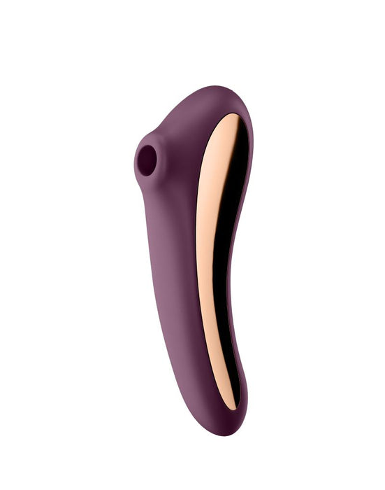 Satisfyer - Dual Kiss - Luchtdruk en G-Spot Vibrator - 2-in-1 - Paars-Laced-up.nl