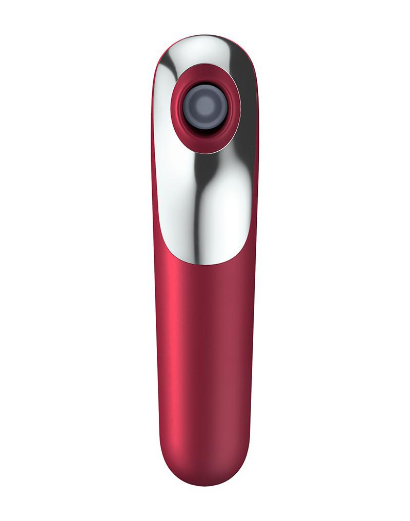Satisfyer - Dual Love - Vibrerende Luchtdruk Vibrator - Met Bluetooth En App Control - Rood-Laced-up.nl