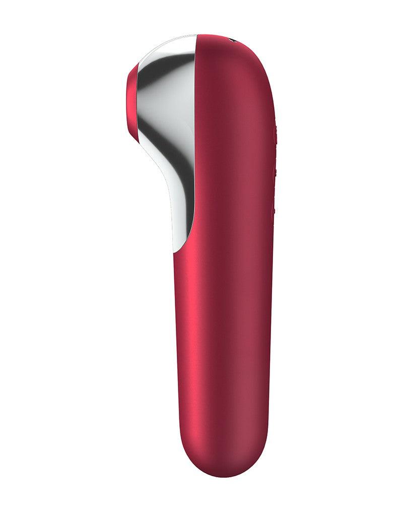 Satisfyer - Dual Love - Vibrerende Luchtdruk Vibrator - Met Bluetooth En App Control - Rood-Laced-up.nl