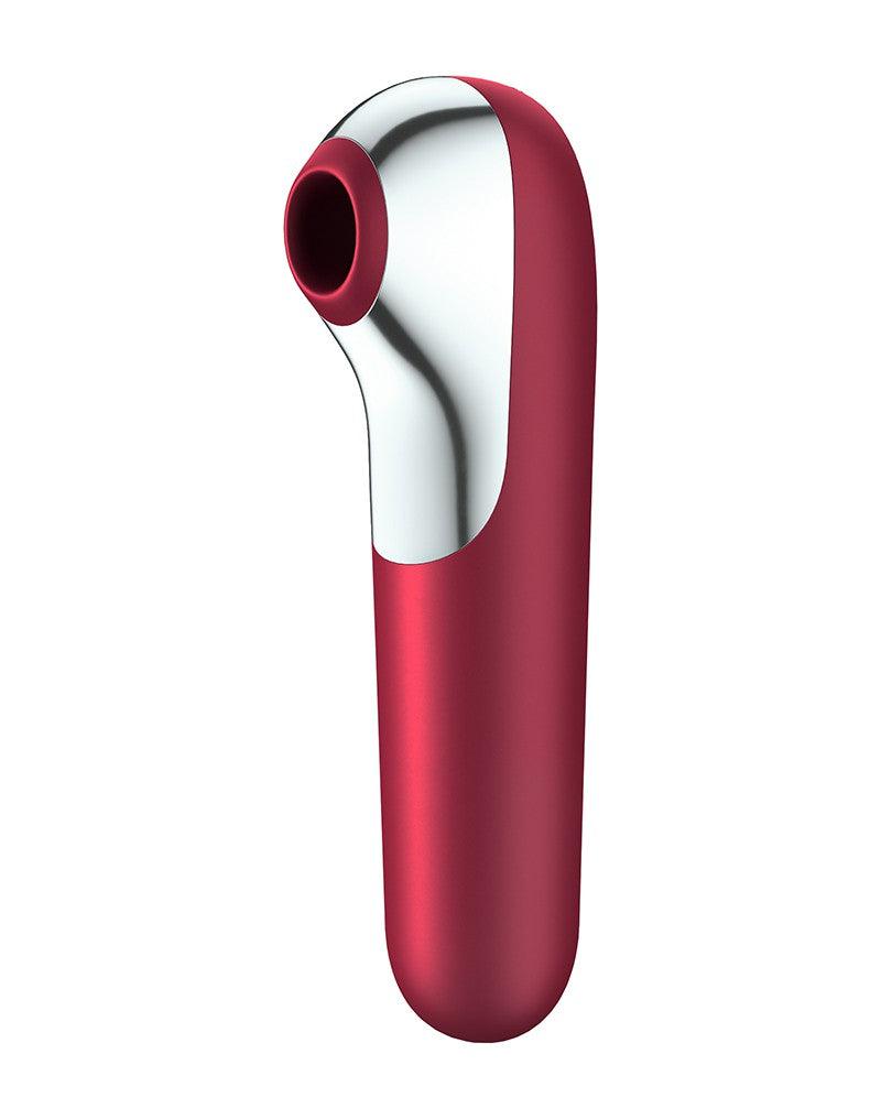 Satisfyer - Dual Love - Vibrerende Luchtdruk Vibrator - Met Bluetooth En App Control - Rood-Laced-up.nl