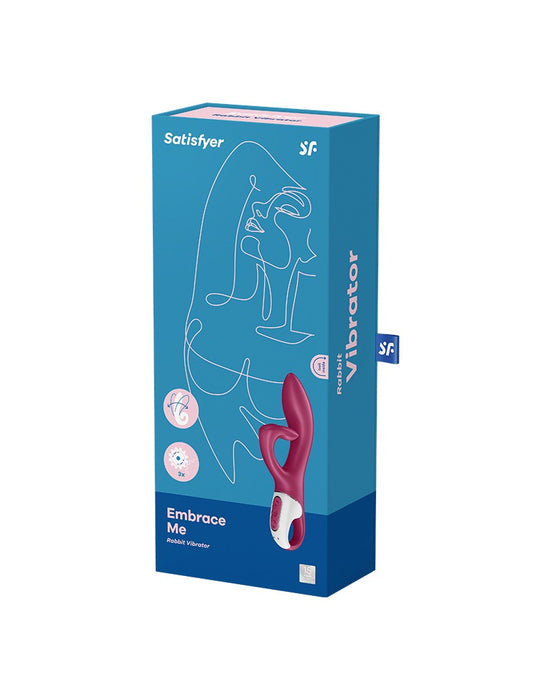 Satisfyer - Embrace Me - Rabbit Vibrator - Berry Rood-Laced-up.nl