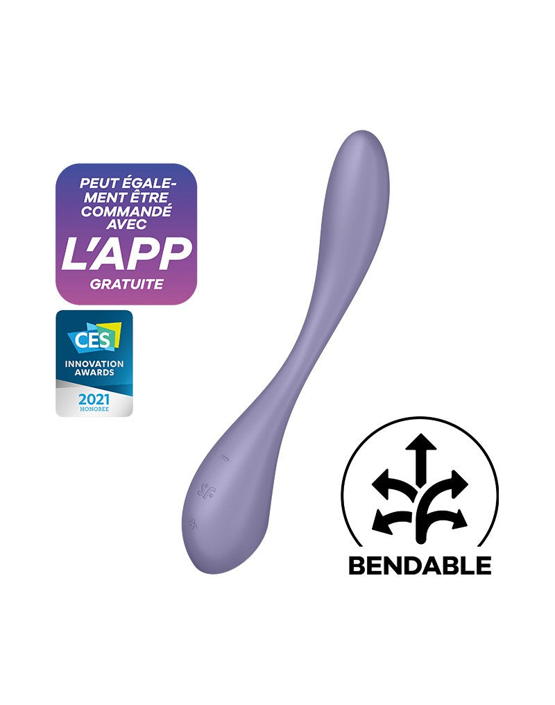 Satisfyer - G-Spot Flex 5+ - Flexibele G-Spot Vibrator - Met App Control - Lila-Laced-up.nl
