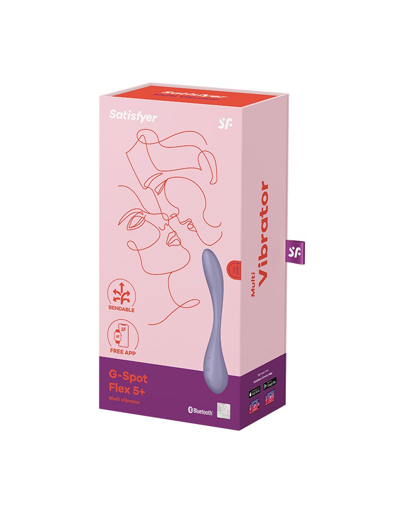 Satisfyer - G-Spot Flex 5+ - Flexibele G-Spot Vibrator - Met App Control - Lila-Laced-up.nl