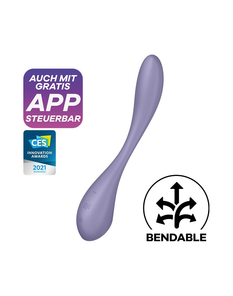 Satisfyer - G-Spot Flex 5+ - Flexibele G-Spot Vibrator - Met App Control - Lila-Laced-up.nl
