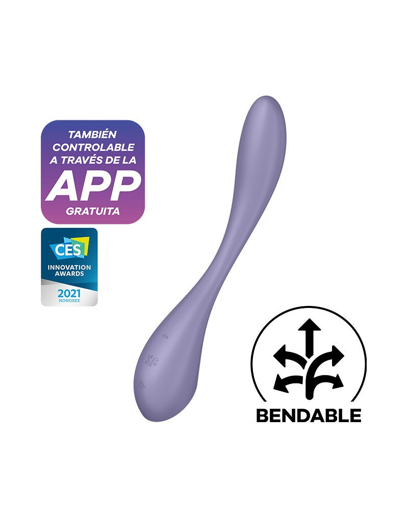 Satisfyer - G-Spot Flex 5+ - Flexibele G-Spot Vibrator - Met App Control - Lila-Laced-up.nl