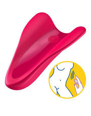 Satisfyer - High Fly Vinger Vibrator - Rood-Laced-up.nl