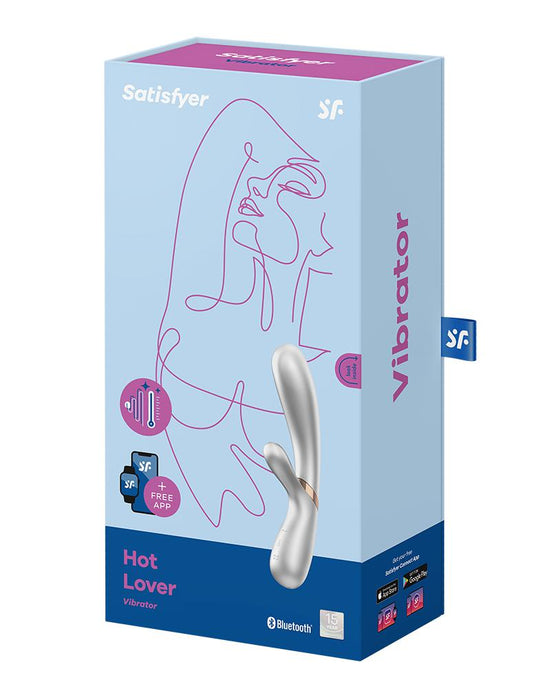 Satisfyer - Hot Love - Verwarmende Vibrator - Met App Control - Zilver-Laced-up.nl