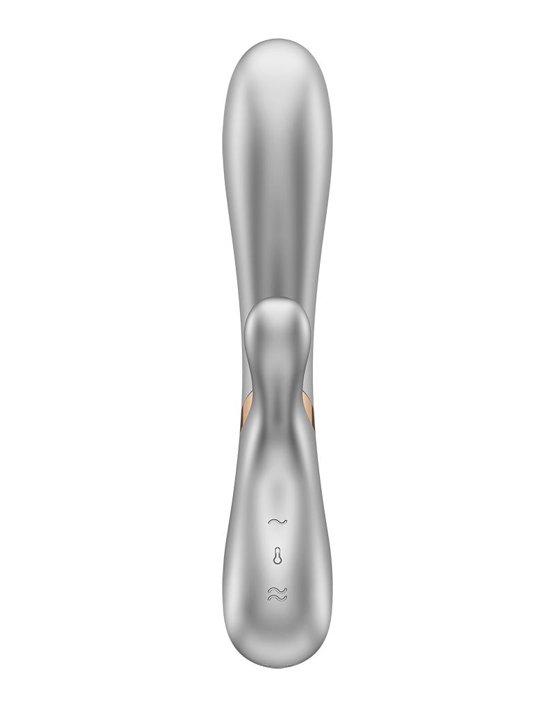Satisfyer - Hot Love - Verwarmende Vibrator - Met App Control - Zilver-Laced-up.nl