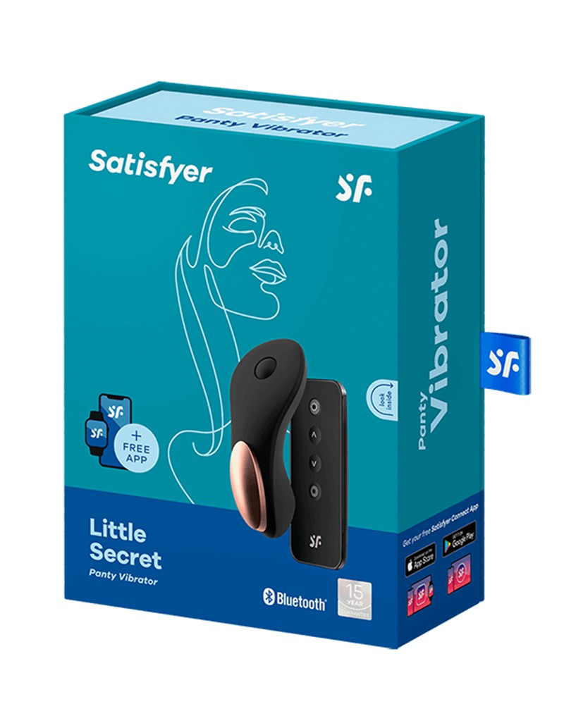 Satisfyer - Little Secret - Panty Vibrator Voor In het Slipje Met App Control - Zwart-Laced-up.nl