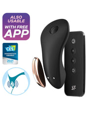 Satisfyer - Little Secret - Panty Vibrator Voor In het Slipje Met App Control - Zwart-Laced-up.nl