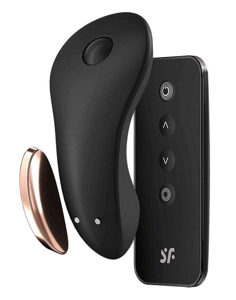 Satisfyer - Little Secret - Panty Vibrator Voor In het Slipje Met App Control - Zwart-Laced-up.nl