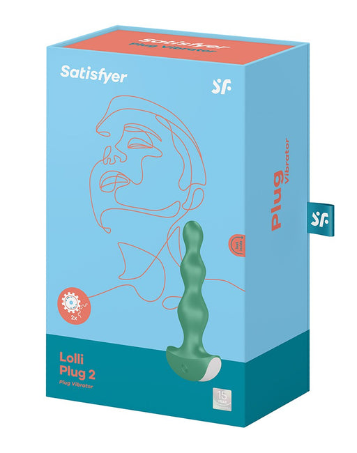 Satisfyer - Lolli Plug 2 - Vibrerende Buttplug - groen-Erotiekvoordeel.nl