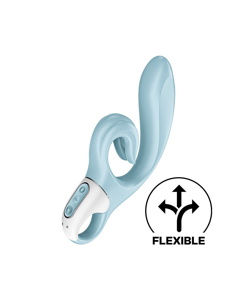 Satisfyer - Love Me - Rabbit Vibrator - Lichtblauw-Laced-up.nl