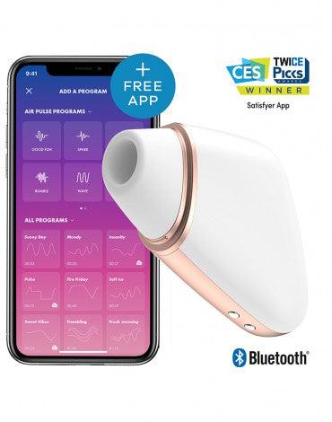 Satisfyer - Love Triangle - Clitoris Vibrator - Met App Control - Wit-Laced-up.nl